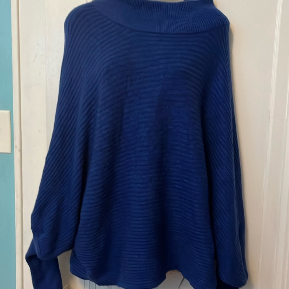Eloquii Royal Blue Woman’s Batwing Sweater 14/16